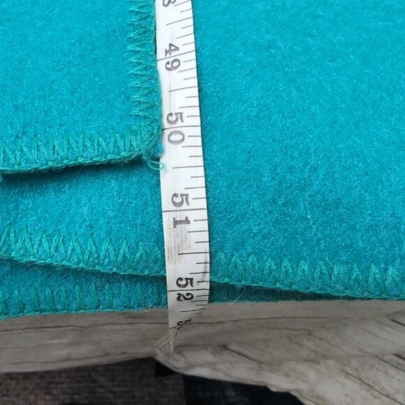 Linda Lundstrom Laparka Inuit Wool Parka w Eagle Motif in Teal and White Women M - Picture 8 of 10